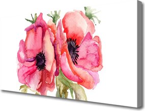 Obraz na płótnie Subtelne Kwiaty w Akwareli