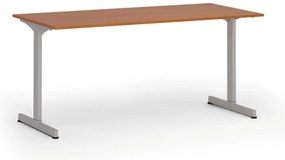 Biurko PRIMO BETA, 160x80 cm, szara podstawa, czereśnia