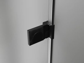 Mexen Lunar-B drzwi prysznicowe uchylne prawe 60 cm, transparent, czarne - 832-060-000-70-00-P