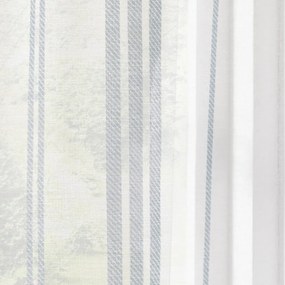 Biała firanka z woalu 140x122 cm Harbour Stripe – Catherine Lansfield