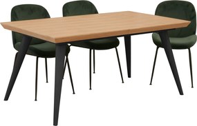 Stół rozkładany SINCRO Dąb do Salonu Jadalni 160-260 x 100 x 76 cm, Prostokątny