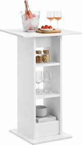 Nowoczesny, Stolik Biały Barowy – H7-F16