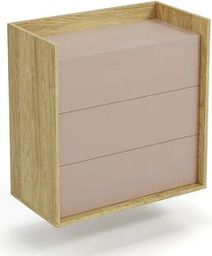 Komoda modułowa hikora + róż antyczny G8-M04