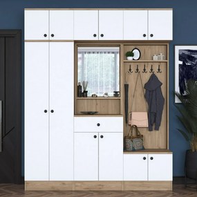 Zestaw do przedpokoju Ewa White and Walnut