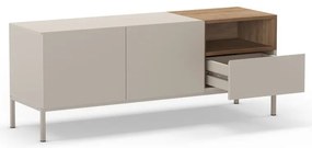 Kremowa szafka pod TV 140x55 cm Cailin – Marckeric
