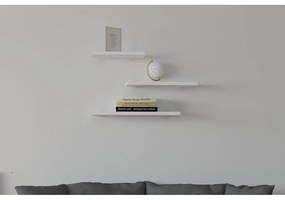 Biała półka zestaw 3 szt. Leila – Kalune Design