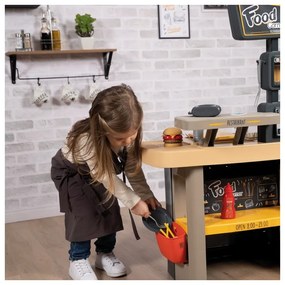 Smoby restauracja bar dla dzieci 2w1 kuchnia jadalnia akcesoria
