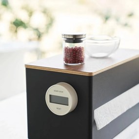 Czarny metalowy stojak na ręczniki papierowe Rin – YAMAZAKI