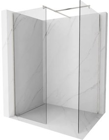Mexen Kioto ścianka prysznicowa Walk-in 140 x 110 cm, transparent, nikiel szczotkowany - 800-140-202-97-00-110