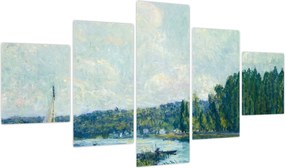 Obraz - Alfred Sisley, The Banks of the Oise, reprodukcje (125x70 cm)