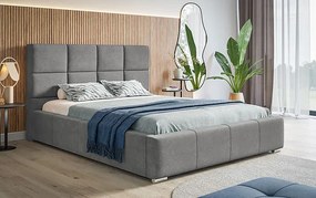 Tapicerowane łóżko z zagłówkiem 120x200 Tri 2X - 36 kolorów