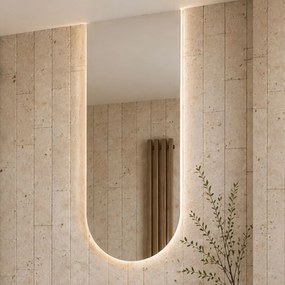 Lustro portalowe z podświetleniem ARCH Rise LED | Różne rozmiary | Różne kolory : Kolor tafli szkła - Srebrny, Rozmiar - 60 x 140 cm