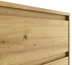 Nowoczesna komoda z szafką i szufladami dąb artisan - Bilgo 3X