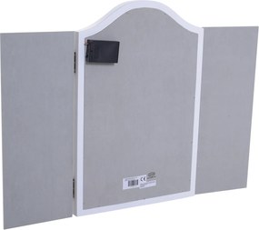 Homcom® lustro do makijażu kosmetyczne 16 lampek led usb/baterie białe