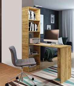 Biurko B-1 dąb craft złoty