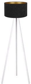 Brilagi - Lampa podłogowa VELVET 1xE27/60W/230V biały/czarny