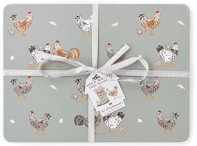 Korkowe maty stołowe zestaw 4 szt. 21x29 cm Hen House – Cooksmart ®