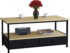 Metalowe drewno Sofatic Stolik kawowy Flonila