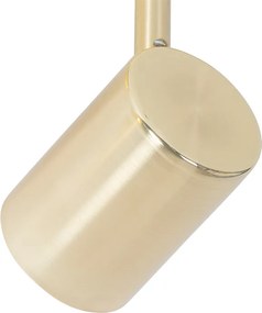 Nowoczesna lampa sufitowa mosiądz 2-światła regulowana - Jeana