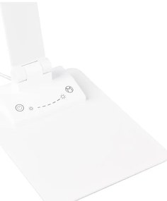Biała lampa stołowa LED ze ściemniaczem (wys. 72 cm) Travis – Trio