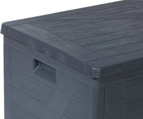 WOOD plastikowa skrzynia ogrodowa 420 L, grafitowa