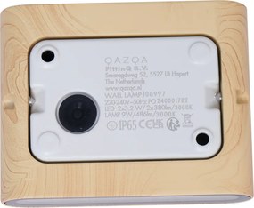 Skandynawski kinkiet zewnętrzny z nadrukiem drewna 11,5 cm z LED IP65 - Batt