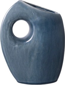 Ciemnoniebieski ceramiczny wazon (wysokość 18 cm) – House Nordic