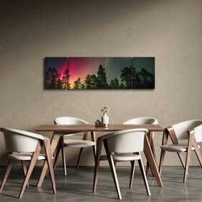 Obraz zorzy polarnej (170x50 cm)