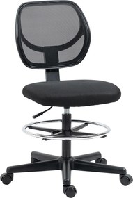 Vinsetto Ergonomiczne Krzesło Biurowe z Podnóżkiem Fotel Dyrektorski Wyściełane Oparcie Brązowe | Aosom PL