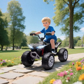 AIYAPLAY Elektryczny Quad dla Dzieci, 24V Pojazd z 4 Kołami, Reflektory, Port USB, Funkcja MP3, 6,5 km/h, 3-8 lat