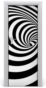 Naklejka samoprzylepna na drzwi Spirala w paski