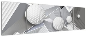 Geometryczny abstrakcyjny obraz (170x50 cm)
