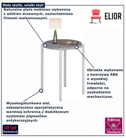 Okrągły stolik kawowy beton H7-R22