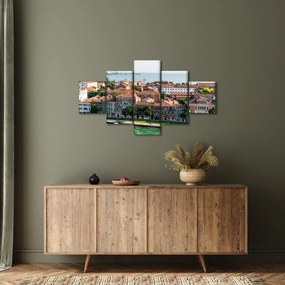 Obraz - Widok miasta z lotu ptaka (125x70 cm)