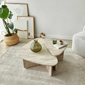 Zestaw stolików konferencyjnych Ballare Travertine, 2 szt.