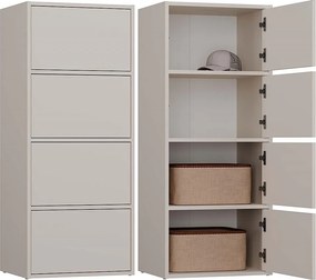 Komoda ALMA 4D | Kaszmir | 50x40x119 cm | 4 Półki