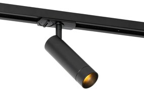 Nowoczesny reflektor czarny do systemu szynowego jednofazowego 35 mm - Iconic Jeana Luxe