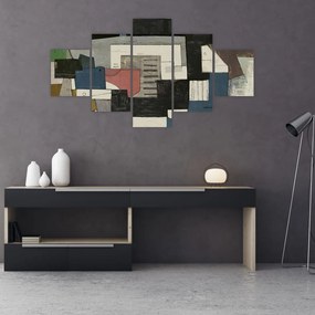 Obraz - Abstrakcja, kubizm (125x70 cm)