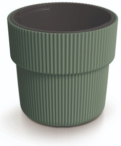 Donica ogrodowa z wkładem Milly 39 x 39 x 37 cm zielona pinia PROSPERPLAST