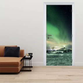 Fototapeta na drzwi - Zorza polarna (95x205cm)