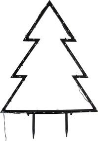 Reflektor choinkowy czarny 71 cm z LED IP44 - Kas