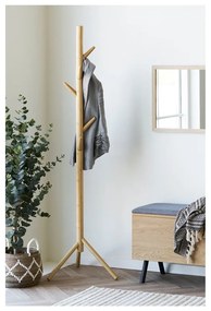 Bambusowy wieszak w naturalnym kolorze ø 50x163 cm Wanaka – House Nordic