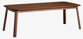 Rozkładany Prostokątny Stół Jadalniany 220-320x95 Cm Z Drewna Treveris Wenge - Sklum