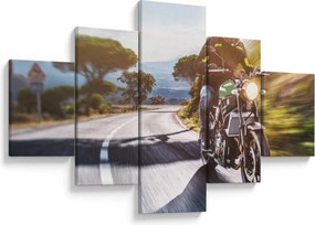 Obraz - Motocyklista (125x70 cm)