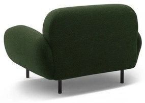 Zielony fotel z materiału bouclé Poppy – Micadoni