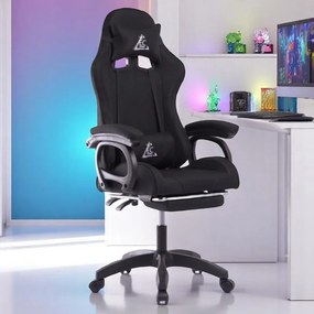 Czarny fotel gamingowy SNAKE