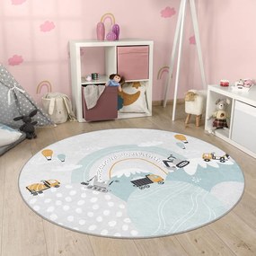 Dywan dziecięcy odpowiedni do prania ø100 cm Snowy Hills – Mila Home