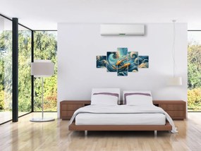 Obraz - Złote rybki (125x70 cm)