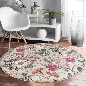 Okrągły dywan odpowiedni do prania i robotów sprzątających ø 120 cm Comfort – Mila Home