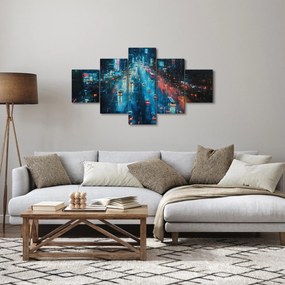 Obraz - Duże miasto, obraz olejny (125x70 cm)
